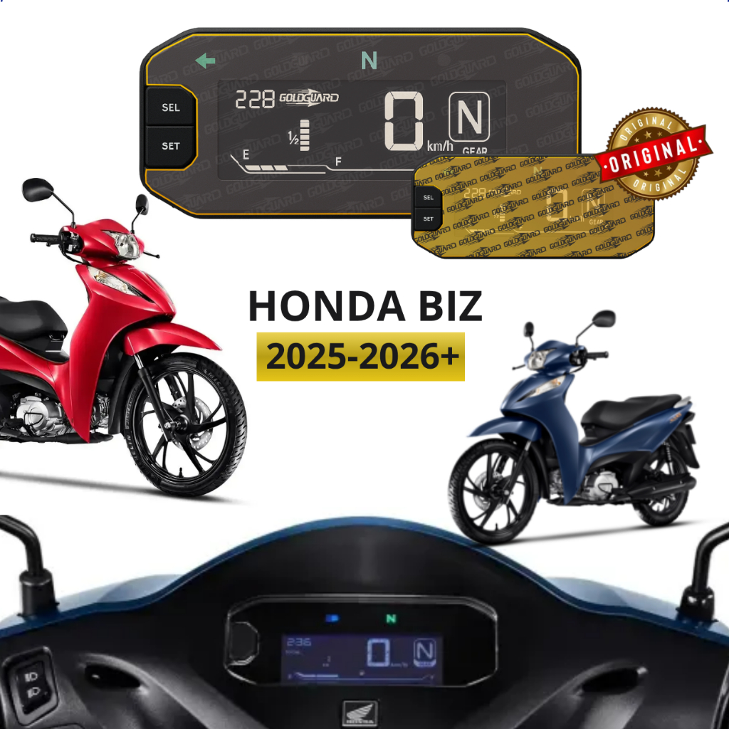 Película Protetora de Painel Honda Biz 110i e Biz 125 (2025 em diante)