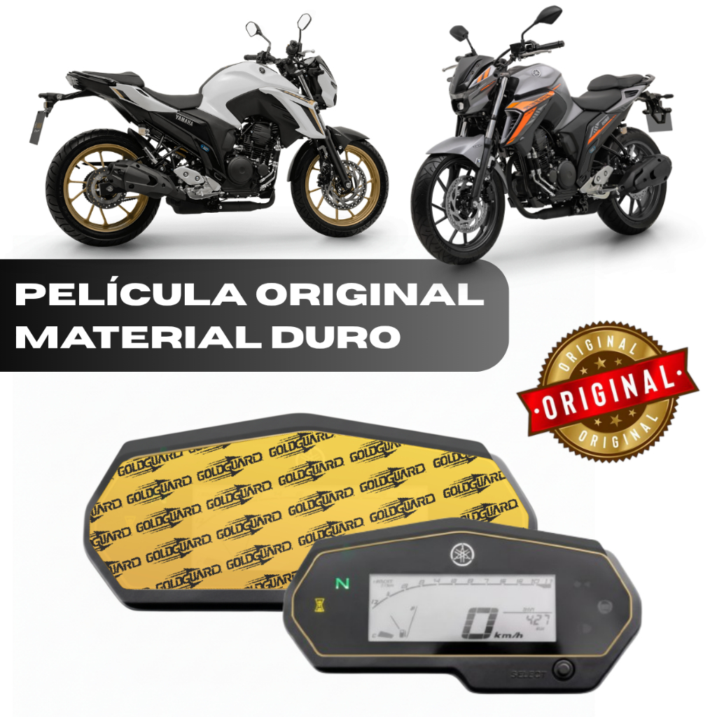 Película Protetora de Painel Yamaha Fazer FZ-25 e Lander XTZ 250 (2020 até 2024)